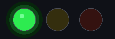 LED verde e vermelho alternando